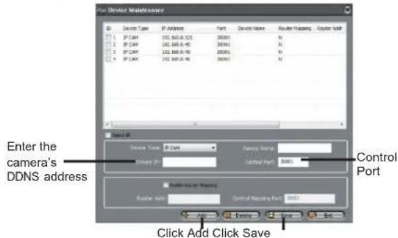 Linear PRO Access LV-CAM-2M - Connecting to a DDNS address using NVMS - 1