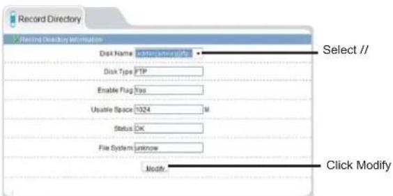 Linear PRO Access LV-D4-5MDIV-312 - To configure a NAS storage location: - 1