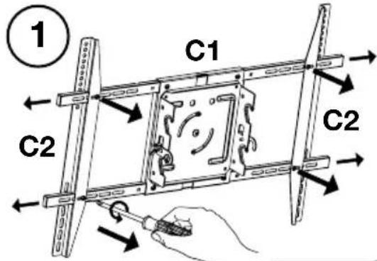 Luxor FP4000 - Assemble flat panel mount (TYPE4) - 1