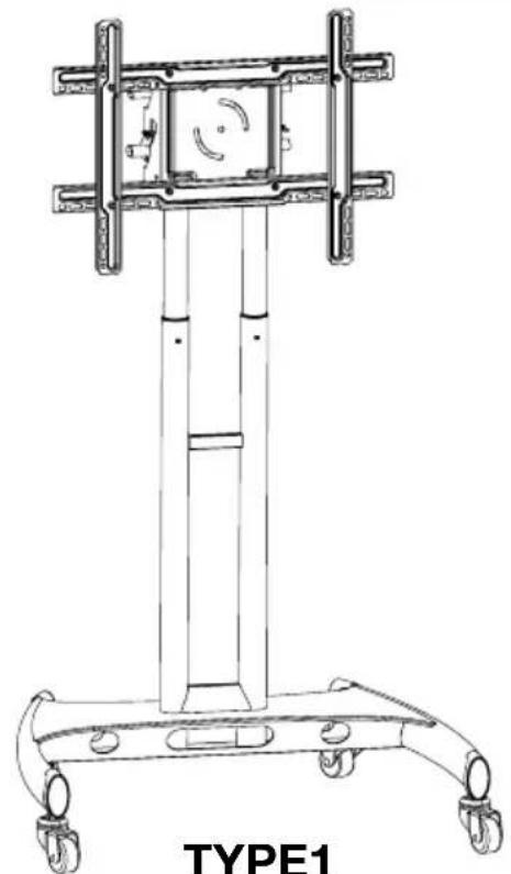 Luxor FP4000 - Flat Panel Series Mobile Stand Instructions - 1