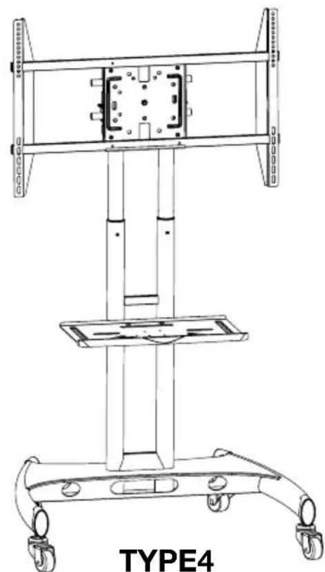 Luxor FP4000 - Flat Panel Series Mobile Stand Instructions - 4