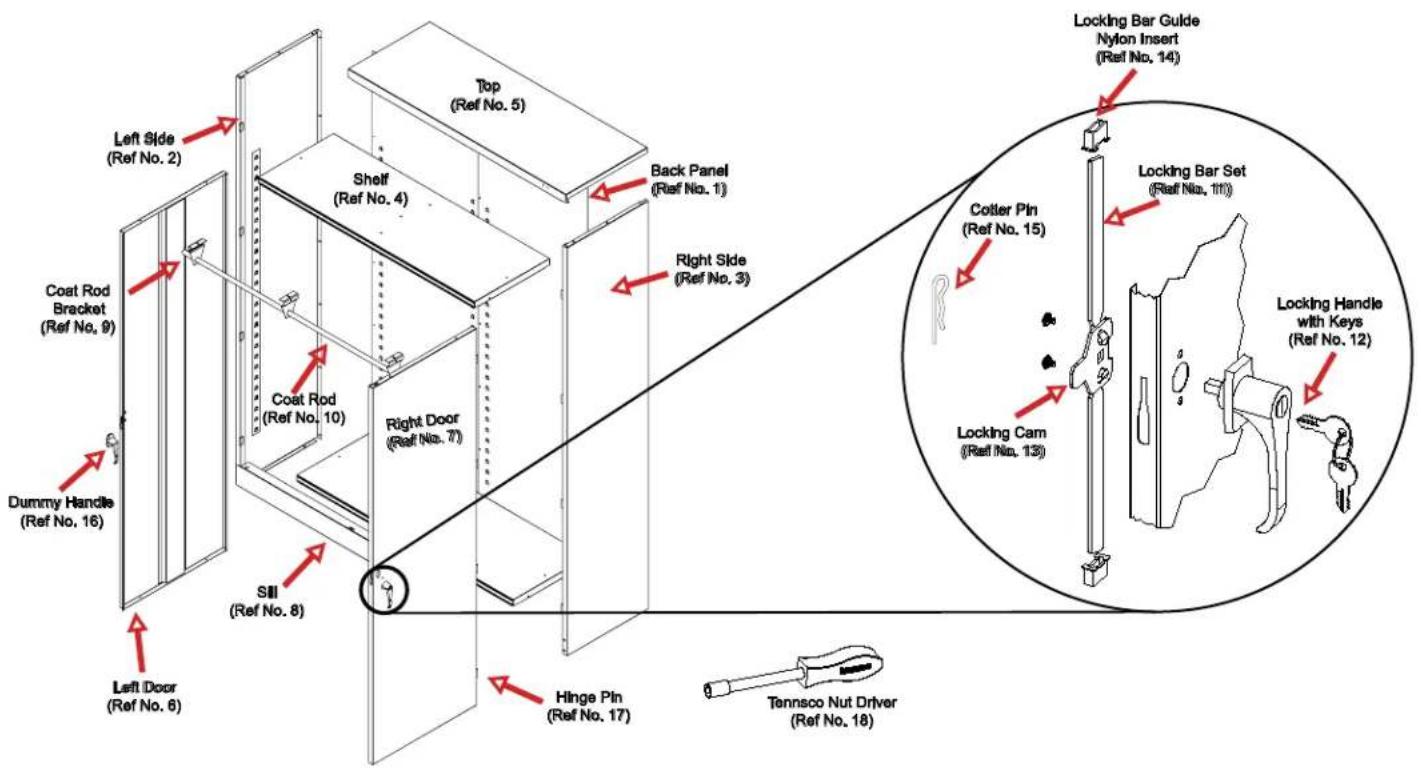 Tennsco J1878A-N-W - REPLACEMENT PARTS - 1