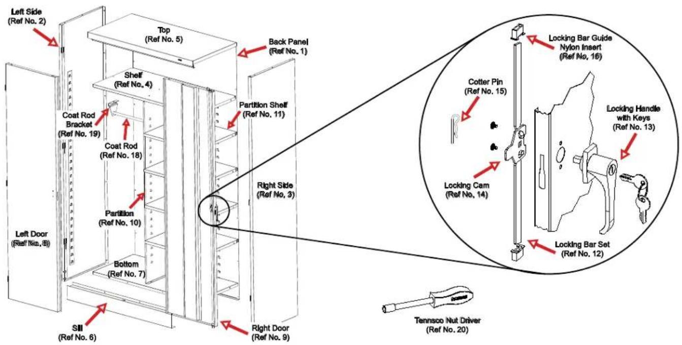 Tennsco CVD1472 - REPLACEMENT PARTS - 1