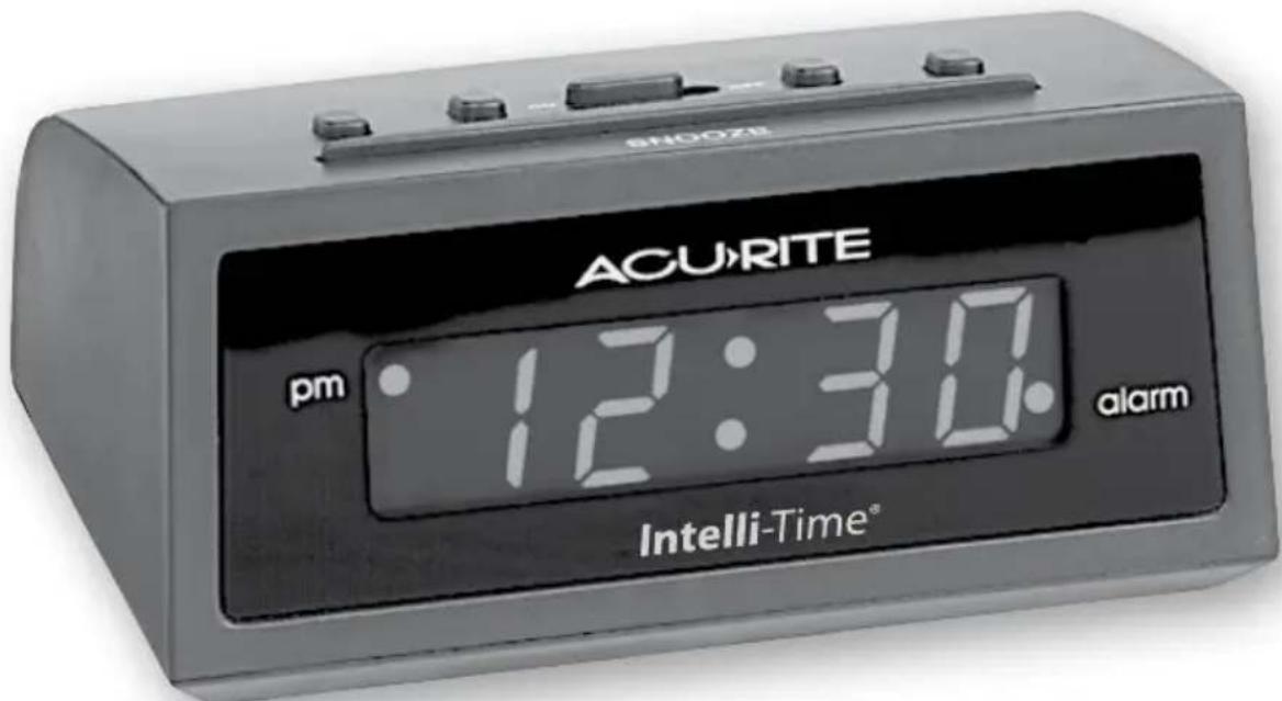 SHOOZE ACU-RITE pm 12:30. alarm Intelli-Time®