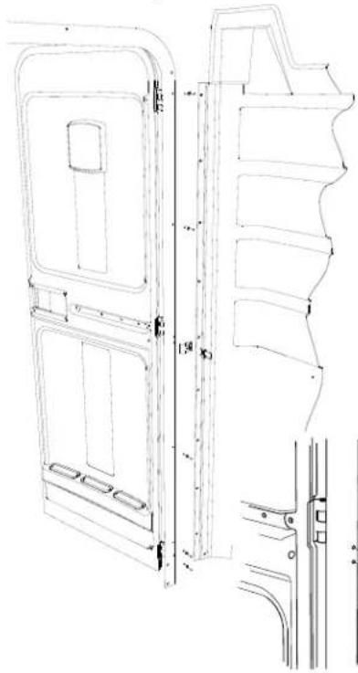 PolyJohn FS3-3013 - Step 4: Sidewall Panels to Door Jamb - 1