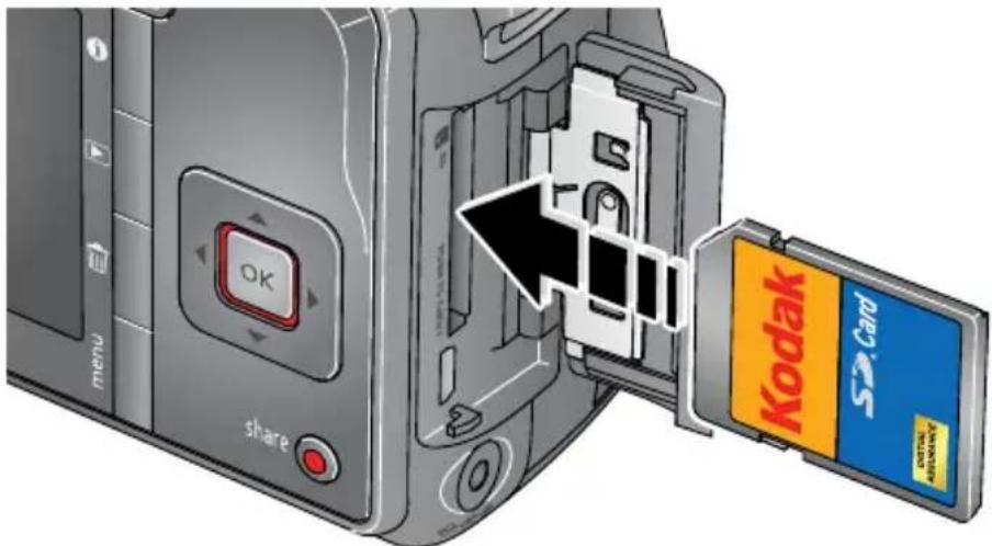 KODAK EasyShare Z81612 - Storing pictures on an optional SD or SDHC card - 1