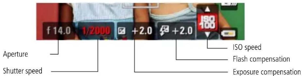 KODAK EasyShare Z81612 - Changing P, A, S, or M mode settings - 1