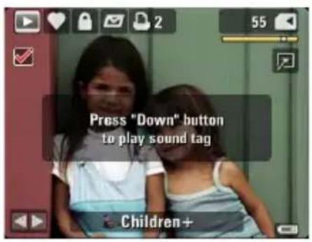 KODAK EasyShare Z81612 - Playing a sound tag - 1