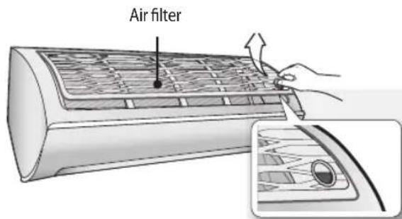 SAMSUNG AR13HCSDCWKXHC - Removing the Air filter - 1
