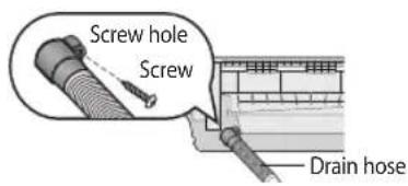 SAMSUNG AR25HPSDCWKNHC - Changing direction of the drain hose - 3