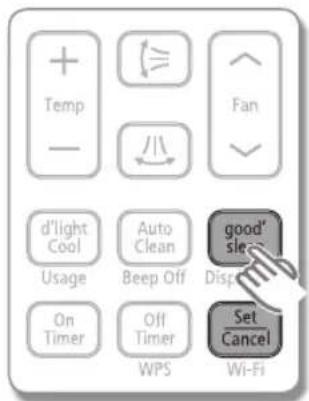 SAMSUNG AR25HPSDCWKNHC - When the air conditioner is on and in cool/heat mode - 1