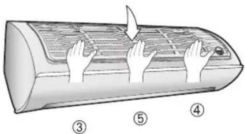 SAMSUNG AR25HPSDCWKNHC - Reassembling the Air filter - 3