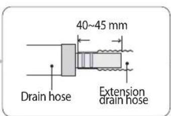 SAMSUNG AR18JQFNBWKNMG - Drain hose installation - 4