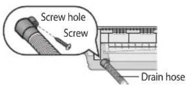 SAMSUNG AR18JQFNBWKNMG - Changing direction of the drain hose - 3