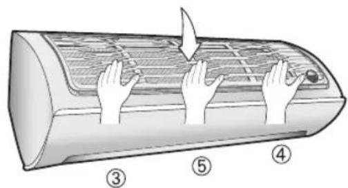 SAMSUNG AR18JQFNBWKNMG - Reassembling the Air filter - 3