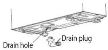 SAMSUNG AR18JQFNBWKNMG - Installing and connecting the drain hose of the outdoor unit - 2