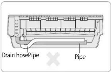 SAMSUNG AR18JQFNBWKNMG - Installing and connecting the drain hose of the indoor unit - 5