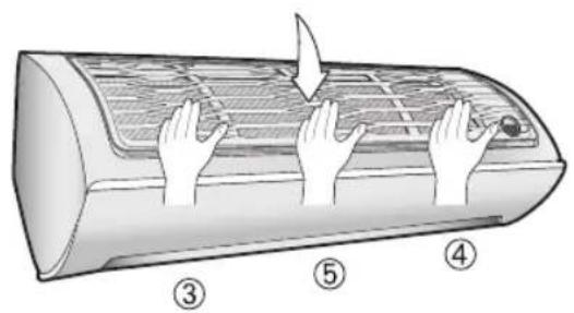 SAMSUNG AR18JQFNEWK/MG - Reassembling the Air filter - 3