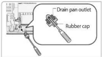 SAMSUNG AR18JQFNEWK/MG - Changing direction of the drain hose - 2