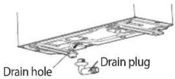 SAMSUNG AR18JQFNEWK/MG - Installing and connecting the drain hose of the outdoor unit - 2