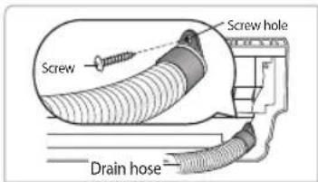 SAMSUNG AR18JQFNEWK/MG - Changing direction of the drain hose - 1