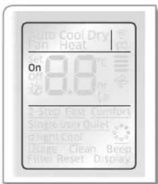 SAMSUNG AR18JQFNEWK/MG - Setting the On timer - 2