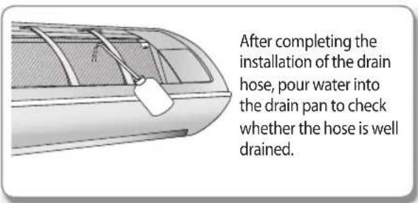 SAMSUNG AR24HSFSDWKNJO - Installing and connecting the drain hose of the indoor unit - 7