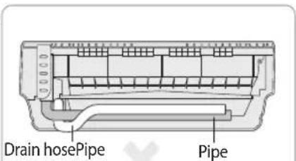 SAMSUNG AR24HSFSDWKNJO - Installing and connecting the drain hose of the indoor unit - 9