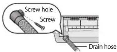 SAMSUNG AR18HSFSDWK/JO - Changing direction of the drain hose - 3