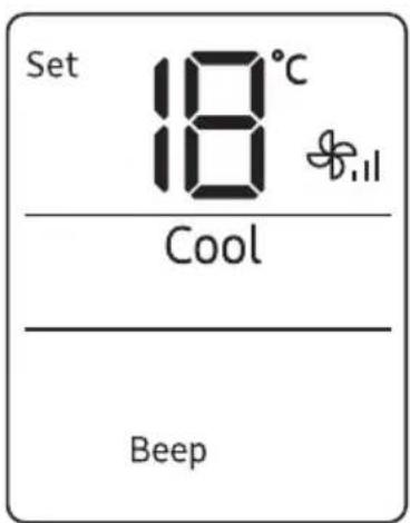 SAMSUNG AR18BXGYCWKNSA - Beep function - 1