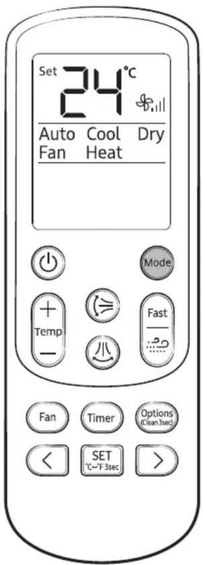 SAMSUNG AR18BXGYCWKNSA - Remote Control Operation - 1