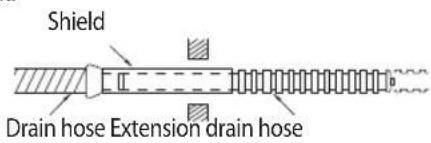 SAMSUNG AR25HPSDCWKXHC - Installing and connecting the drain hose of the indoor unit - 1
