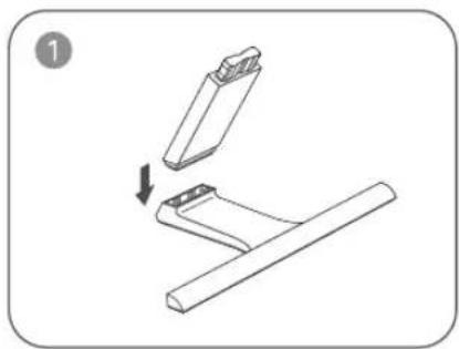 SAMSUNG T24E391AK - Installing the Stand - 1