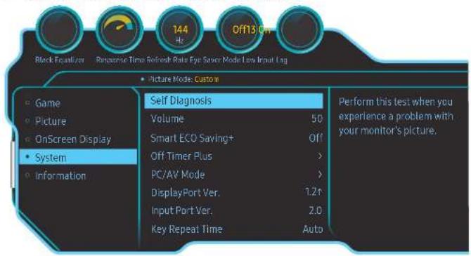SAMSUNG C24RG50FZW - Self Diagnosis - 1