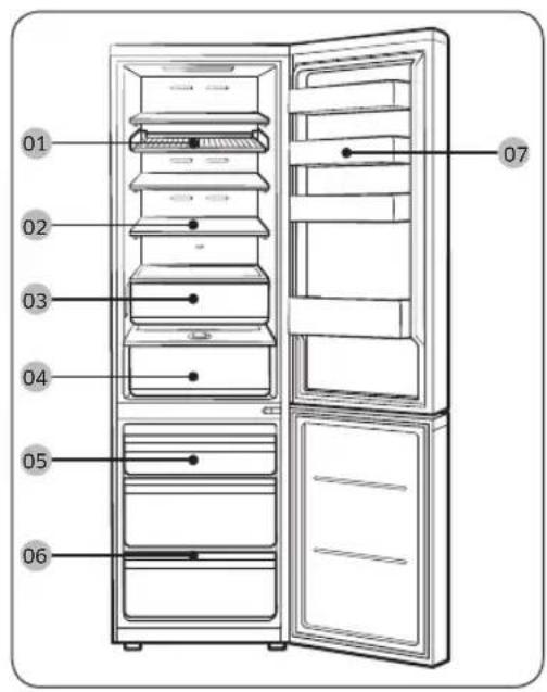SAMSUNG RB34A7B4FAP - Refrigerator at a glance - 1