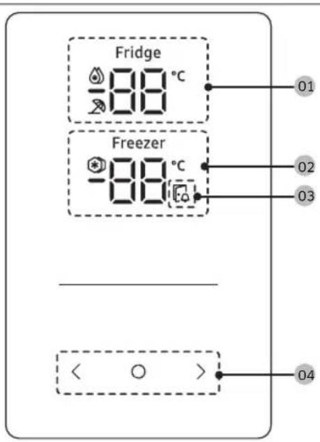 SAMSUNG RB34A7B4FAP - Control panel - 1