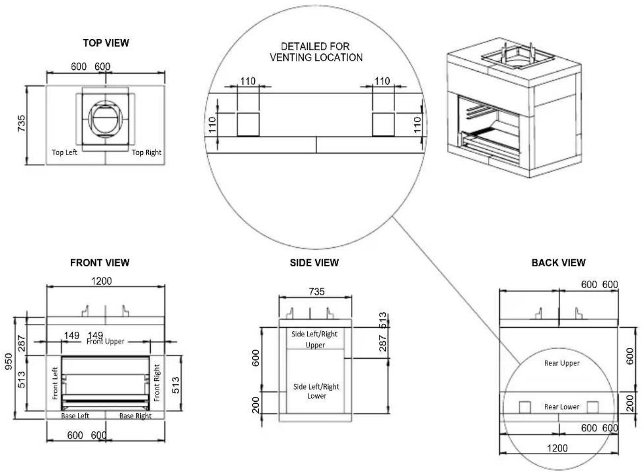 Escea EW5000 - E5 Heat Cell Construction Recommendations - 1