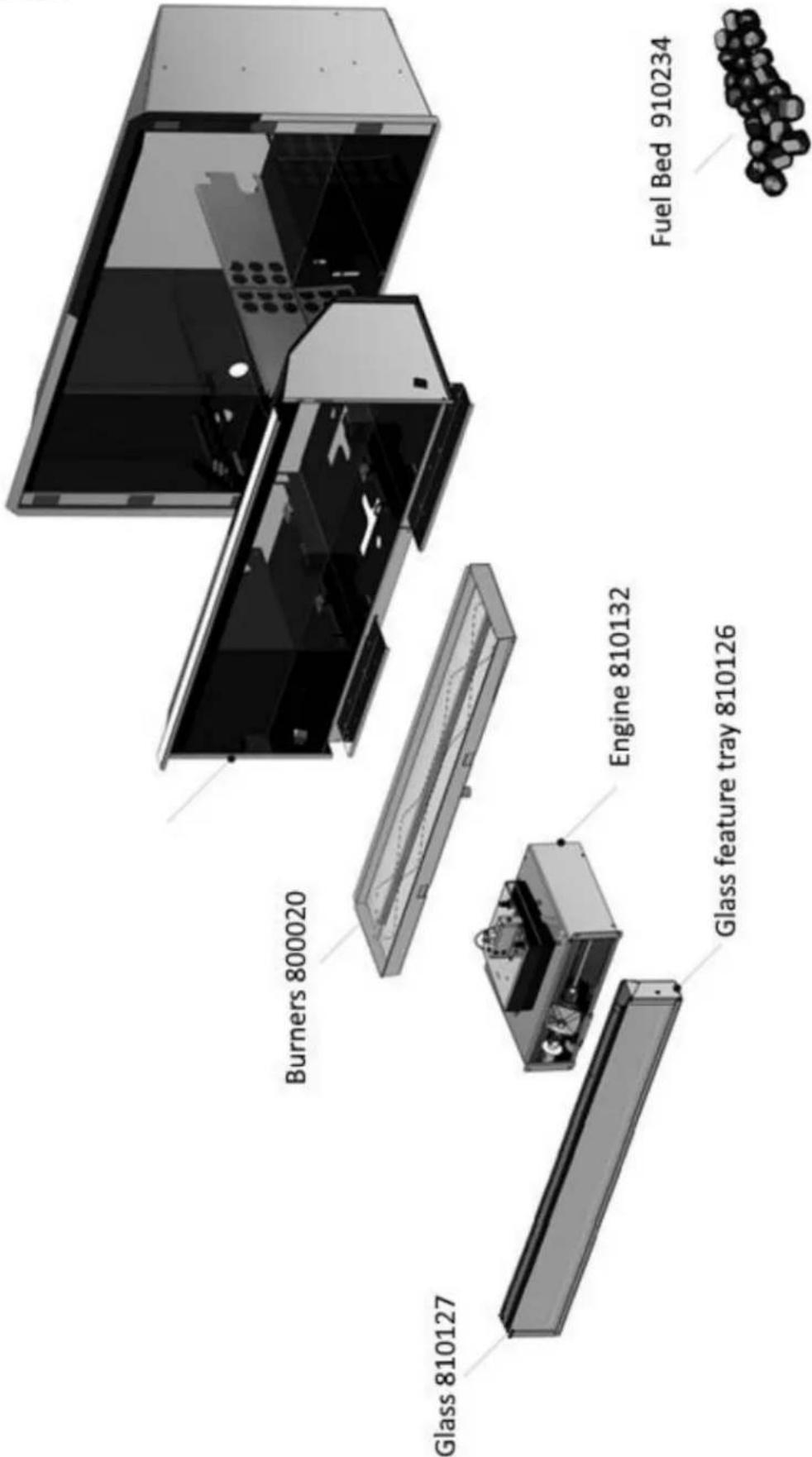 Real Flame EXURO IO1000 - ELECTRICAL SCHEMATIC - 2