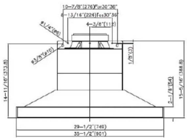 Kucht KRH4801U - Ceiling pipe - 3
