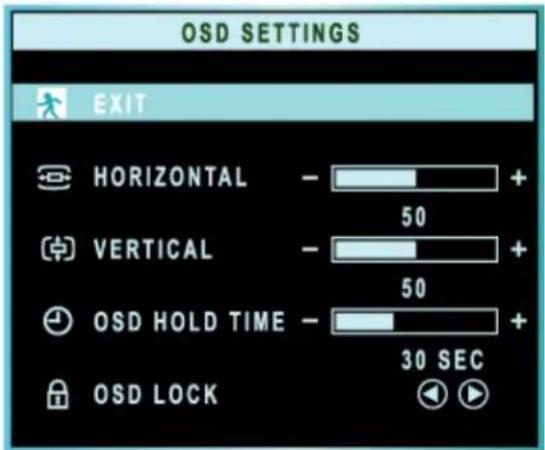 DELL W2300 - OSD SETTINGS: - 2
