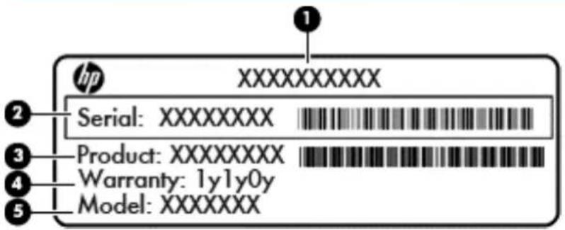 HP 15-AC010NR - Labels - 3