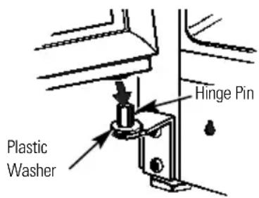 HOTPOINT CTX16WIBRAA - Rehang the Fresh Food Door - 1