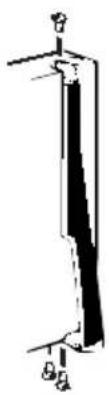 HOTPOINT CTX16WIBRAA - Transfer Freezer Door Handle - 2