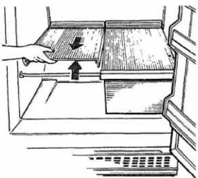 HOTPOINT CTX18EACAA - To remove drawers when the fresh food compartment door cannot be opened fully: - 1