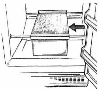 HOTPOINT CTX18EACAA - To remove drawers when the fresh food compartment door cannot be opened fully: - 2
