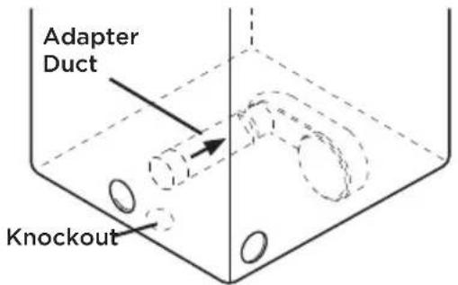Adapter Duct Knockout