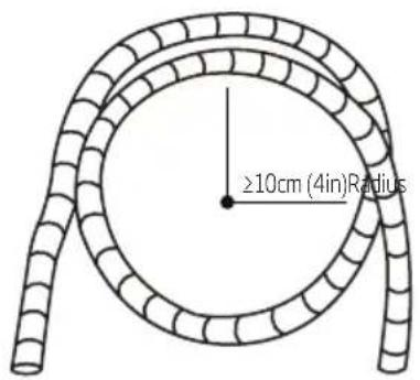 BEKO BSVOG 241 - Minimum bend radius - 1