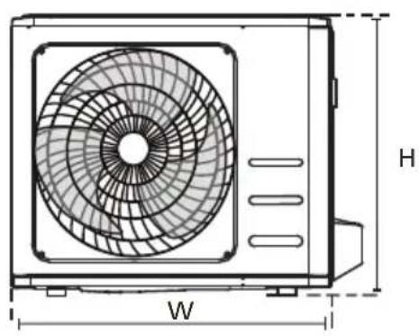 BEKO BSVOG 241 - Unit mounting dimensions - 2