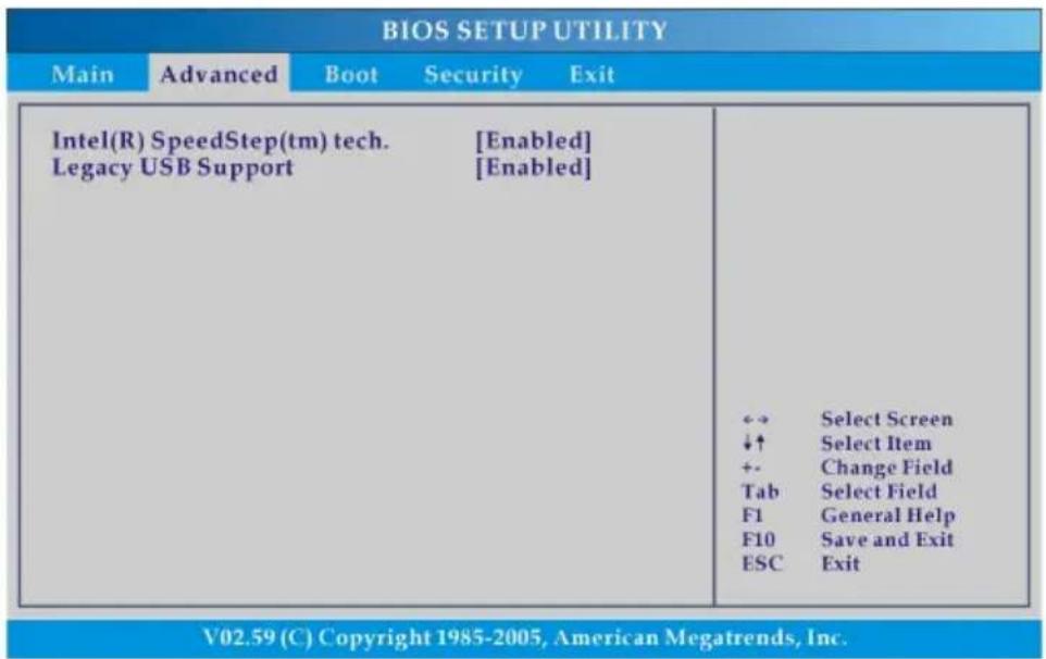 MSI PR320002CA - Advanced menu - 1