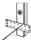 CyberPower PDU20B2F10R - Vertical Installation with Brackets (0U models only) - 2